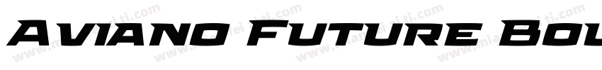 Aviano Future Bold B字体转换